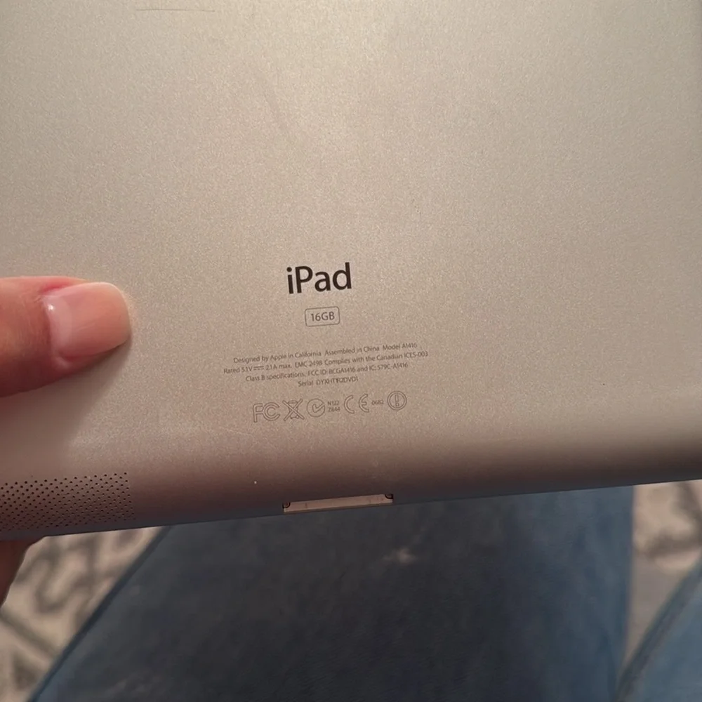 iPad 3rd Gen— Current model numbers are: A1416.
